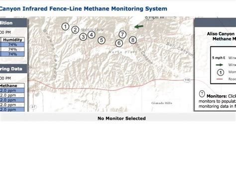 Real Time Gas Leak Map Tracks Emissions For Residents Near Aliso Canyon