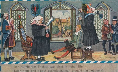 German Law Court Medieval Chinese Water Torture Comic Postcard Topics