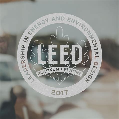 Leed Decal Frosted Vinyl Leed Leed Certification Green Building