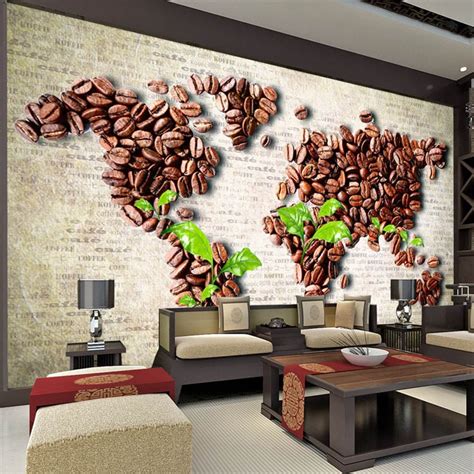 Coffee Shop Wallpaper Design Beibehang Custom Nonwovens Wallpaper