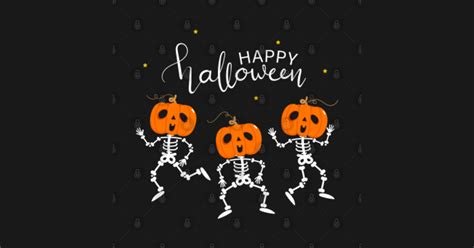 Happy Halloween Dancing Skeletons Dancing Skeletons Kids T Shirt