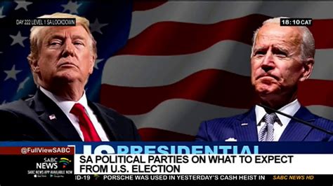 Us Elections 2020 Sa Political Parties Share Their Views Youtube