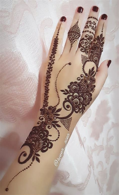 Unique layout by promyshennacavern khafif mehndi design. 45+ Striking Khafif mehndi designs collection for hands to ...