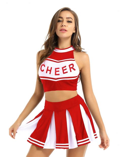 Red Cheerleader Girl Uniform Costume Cheerleader Costume Sports Costume Themes Costumes Au