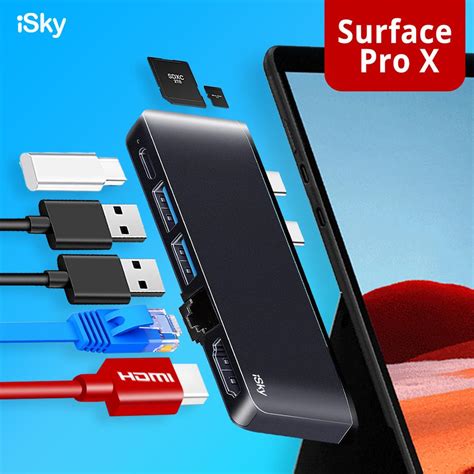 Isky A Microsoft Surface Prox Adapter Pro X Surface Dock Állomás Usb30