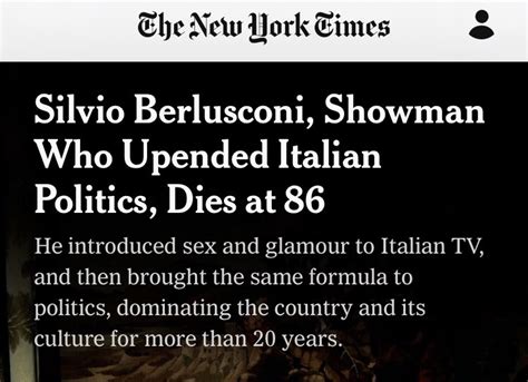 Mark Jacob On Twitter The New York Times Uses 37 Words To Describe Silvio Berlusconi