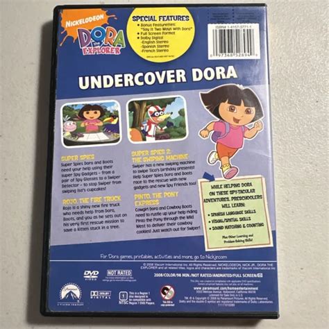Dora The Explorer Undercover Dora Dvd 2008 Sensormatic Packaging