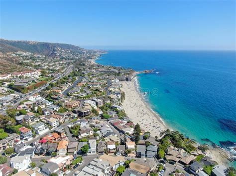 Aerial View Of Laguna Beach Coastline California Stock Image Image