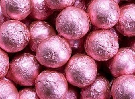 Bright Pink Foiled Milk Chocolate Bal Chocolate Milk Bright Pink Chocolate