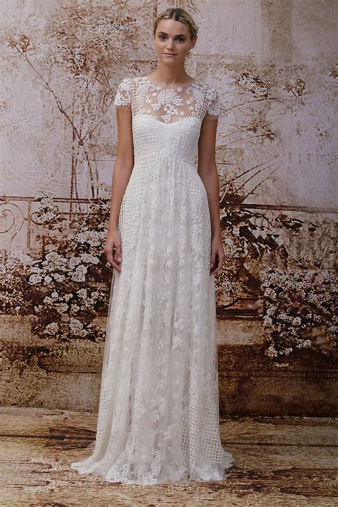 Wedding Dress By Monique Lhuillier Fall 2014 Bridal Look 17full
