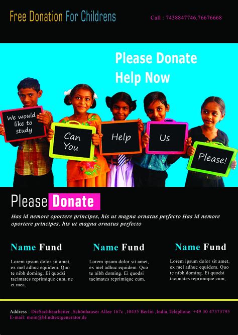 Free Donation Flyer Template Master Template