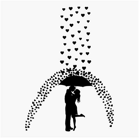Love Rain Girl And Boy With Umbrella Hd Png Download Kindpng