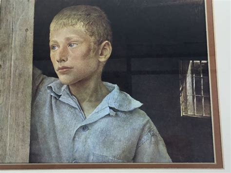 Framed Andrew Wyeth Print Titled Alberts Son From Collection Of