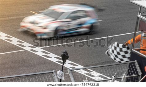 Motion Blur Race Car Racing On Stock Photo Edit Now 754792318