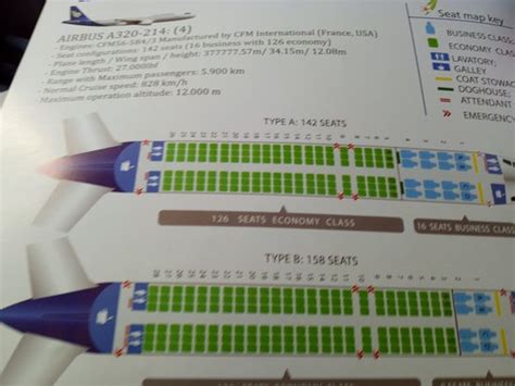 Seat Configuration Of Airbus A320 Picture Of Lao