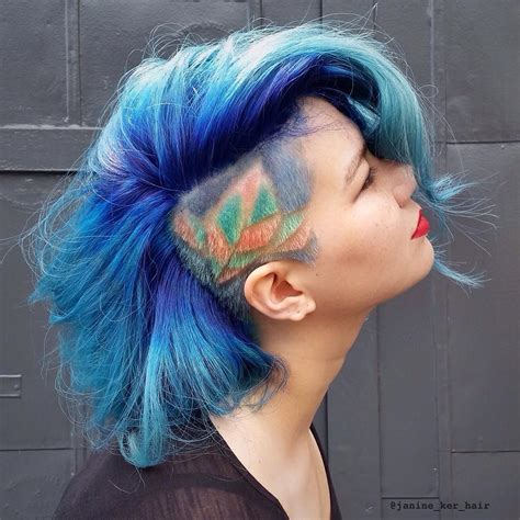 20 Stunning Undercut Hair Tattoo Designs For Girls