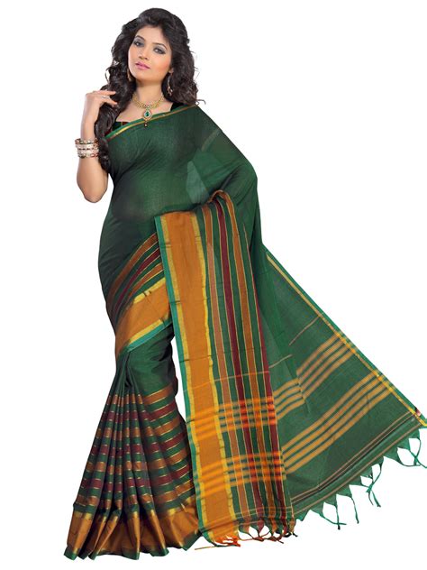 Buy Dharwad Beautiful Cotton Sarees Green Online ₹1188 From Shopclues