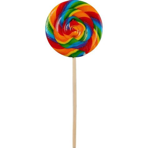 Large Rainbow Swirly Lollipops 6ct Party City