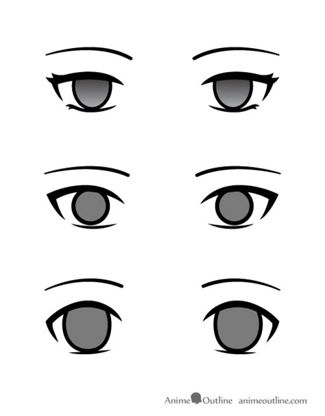 Blank Anime Eyes Easy Anime Eyes Eye Drawing Manga Eyes