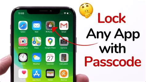 How To Lock Any App With Password On Iphone Youtube