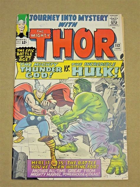 Marvel Journey Into Mystery 112 1962 Thor V Hulk
