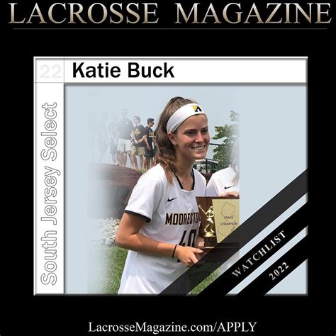 Katie Buck South Jersey Select Lacrosse Magazines 2022 Watchlist