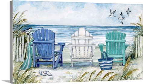 Adirondack Beach Chairs Wall Art Canvas Prints Framed Prints Wall