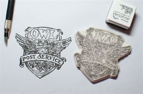 Owl Post Office From Harry Potter Rubber Stamp Stamps