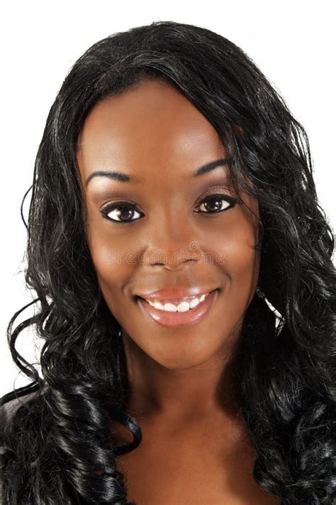 Beautiful Black Woman Headshot Stock Photo Image Of Girl