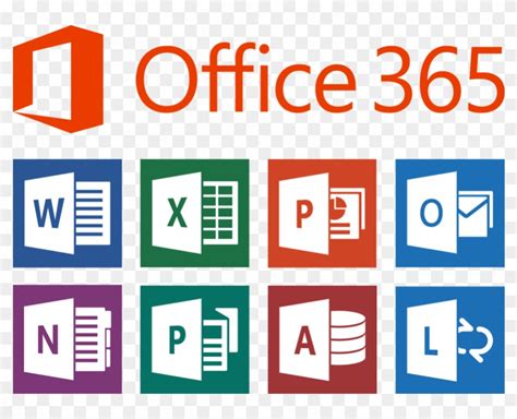 Microsoft Office 365 Apps Ms Office Icons Vector Free Transparent