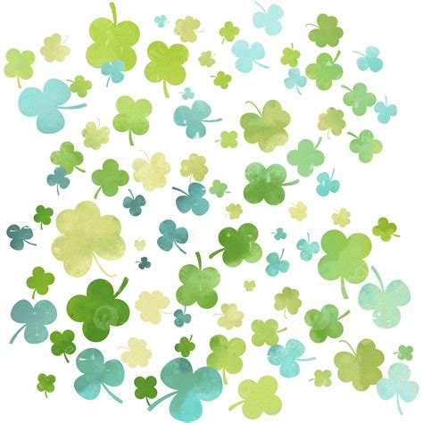 st patricks watercolor vector hd png images st patricks day watercolor green clover st