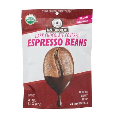 Taza Dark Chocolate Covered Espresso Beans Organic Azure Standard