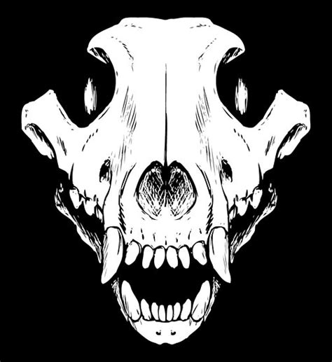 Wolf Skull Posters By Cliffearts Redbubble