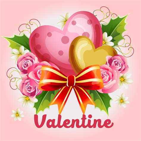 Valentine Illustration With Cute Heart Download Free Vectors Clipart