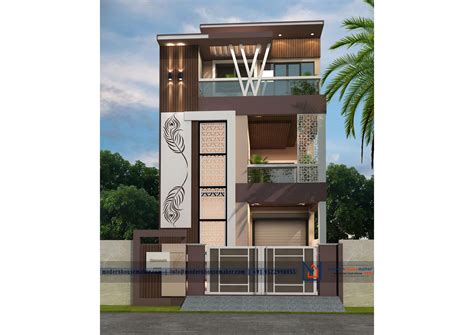 40x40 Elevation Design Indore 4040 House Plan India