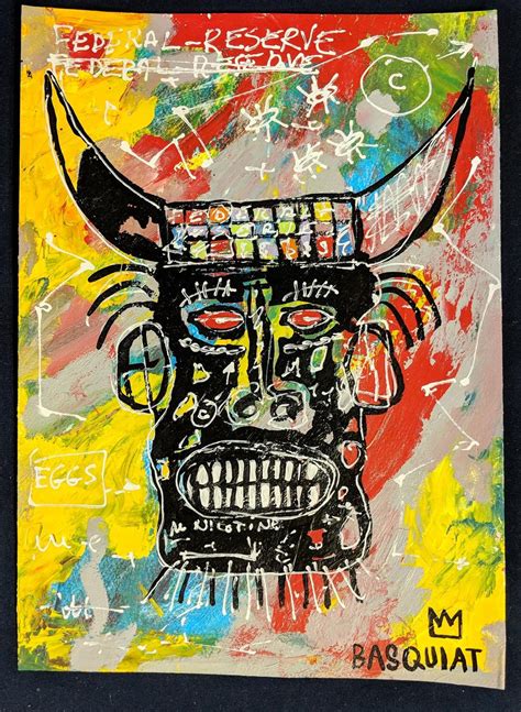 Sold Price Jean Michel Basquiat Man W Horns Artwork May 4 0119 6