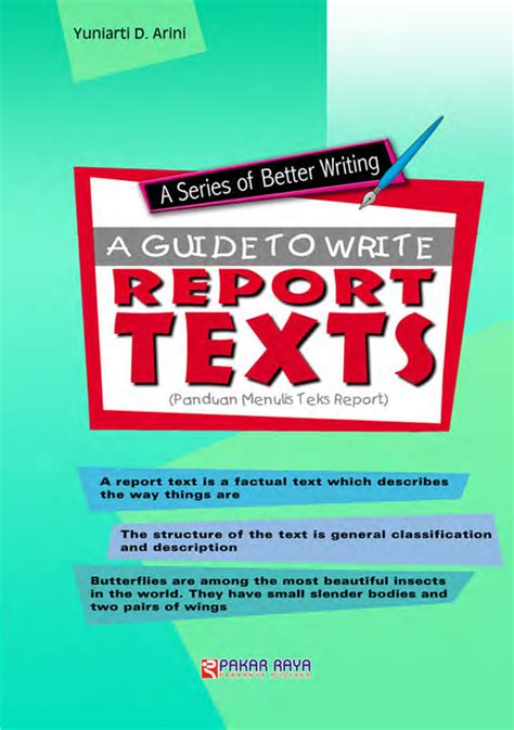 A Guide To Write Report Texts Sumber Elektronis Panduan Menulis