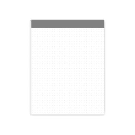 Premium Vector White Dot Grid Note Paper Block Vector Mockup Letter