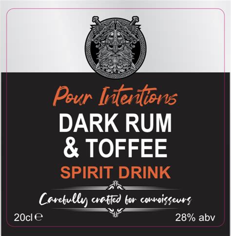 Toffee Rum Spirit Drink Pour Intentions Micro Distillery Ta Celtic