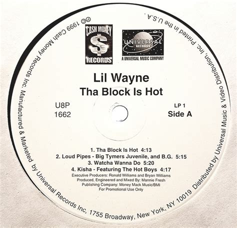 Lil Wayne Tha Block Is Hot 1999 Vinyl Discogs