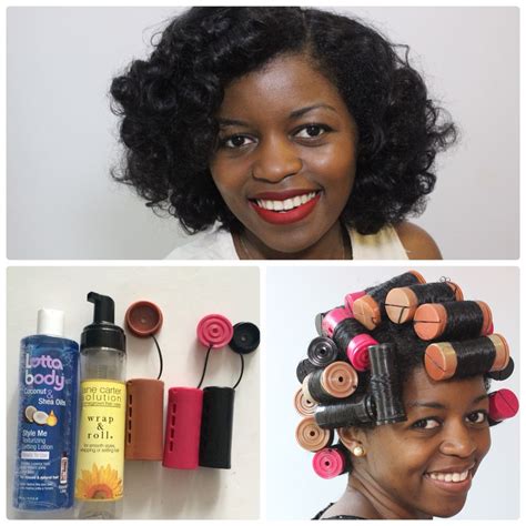 Roller Set On Natural Hair Steps Full Tutorial And Tips Up On My