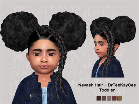 The Sims Resource Nevaeh Hair Toddler