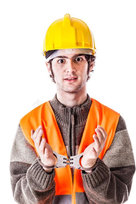 Busted engineer stock image. Image of criminal, contractor - 32715509