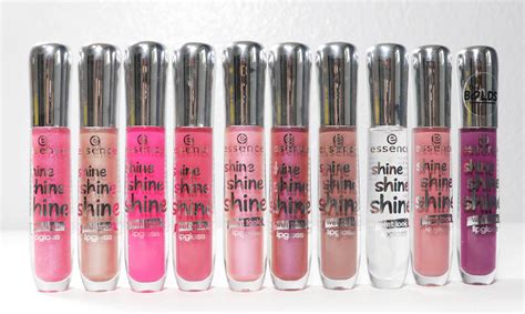 Essence Shine Shine Shine Swatches - Essence Shine Shine Shine Lip Gloss - Puckerupbabe