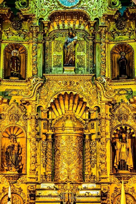 El Altar De Oro De La Iglesia De San José Panamá Panama City Panama