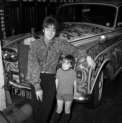 John And Julian Lennon At Home In Weybridge 1967 The Beatles