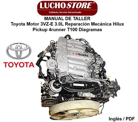 Manual De Taller Toyota Motor 3vz E 30l Reparación Mecánica Hilux