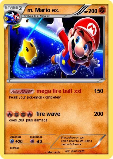 Pokémon M Mario Ex 7 7 Mega Fire Ball Xxl My Pokemon Card