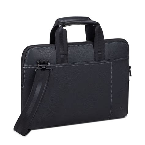 Business Bags 8920 Pu Black Slim Laptop Bag 133