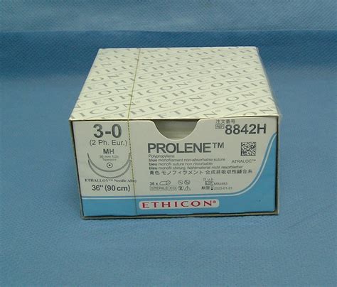 Ethicon 8842h Prolene Suture 3 0 36 Mh Taper Needle Double Armed